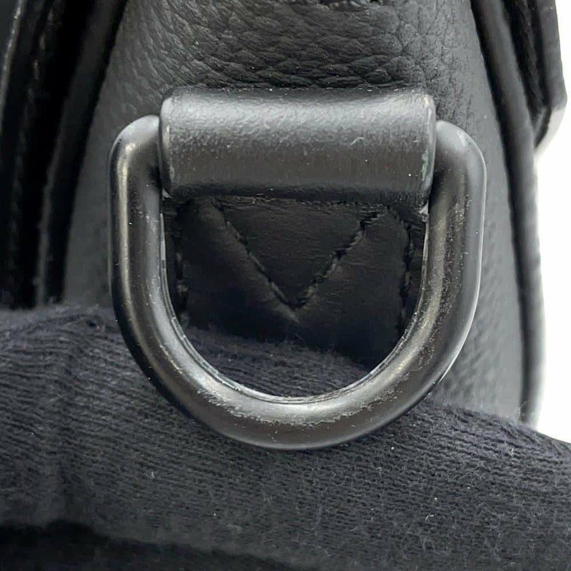 ルイヴィトン ショルダーバッグ テイクオフ・メッセンジャー グレインレザー M57080 LOUIS VUITTON ブラック 黒