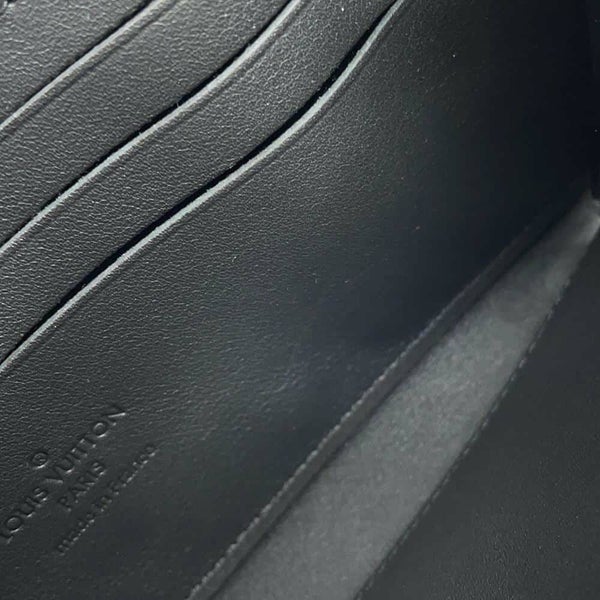 ルイヴィトン 長財布 ジッピーウォレット・ホリゾンタル LV アエログラム M80334 LOUIS VUITTON 財布 メンズ 黒