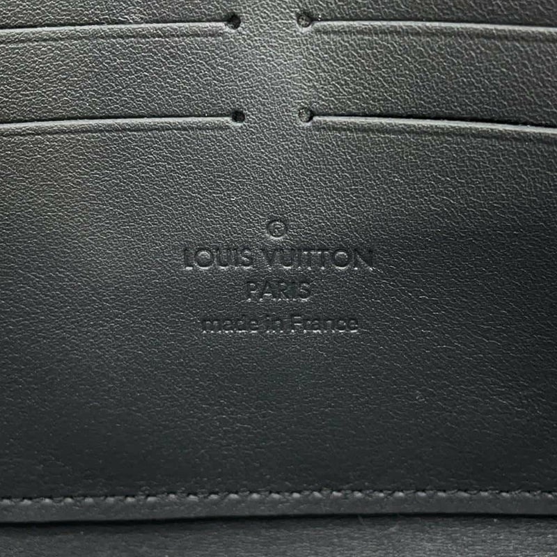 ルイヴィトン 長財布 ジッピーウォレット・ホリゾンタル LV アエログラム M80334 LOUIS VUITTON 財布 メンズ 黒