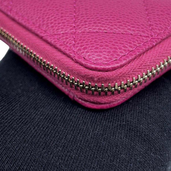 シャネル コインケース マトラッセ ココマーク キャビアスキン AP3999 CHANEL 財布 カードケース L字ファスナー