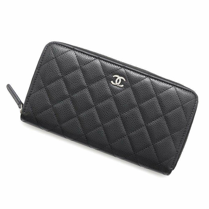 シャネル 長財布 クラシック ロング ジップ ウォレット ココマーク ●素材● キルティング AP0242 CHANEL マトラッセ