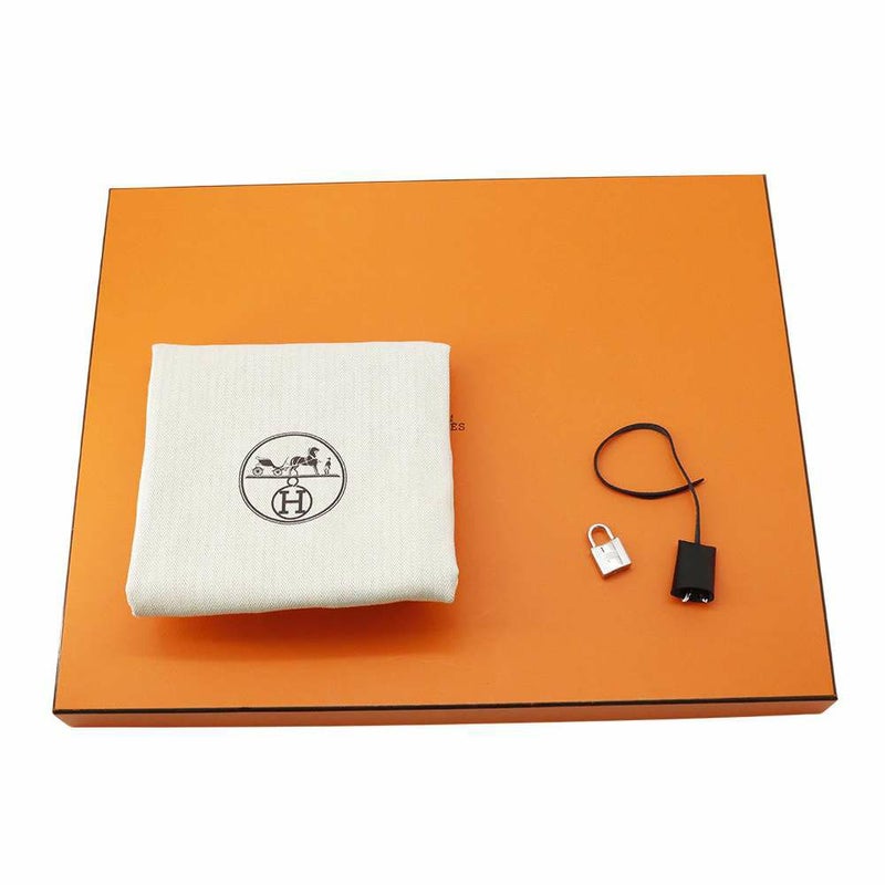 エルメス ショルダーバッグ エールバッグジップMM ブラック/シルバー金具 ヴァッシュハンター /トワルミリタリー B刻印 黒