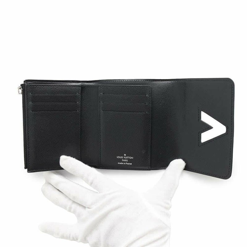 ルイヴィトン 三つ折財布 エピ ポルトフォイユ・ツイスト コンパクト M64414 LOUIS VUITTON  財布 ブラック 黒