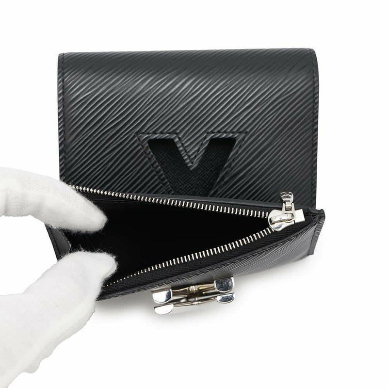 ルイヴィトン 三つ折財布 エピ ポルトフォイユ・ツイスト コンパクト M64414 LOUIS VUITTON  財布 ブラック 黒