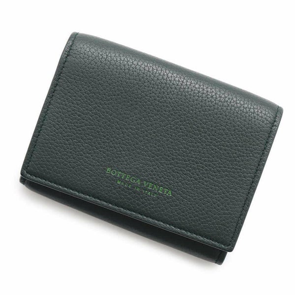 ボッテガヴェネタ 三つ折り財布 ロゴ レザー BOTTEGA VENETA 財布 コンパクトウォレット