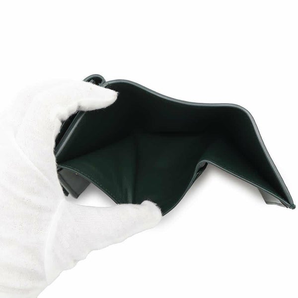 ボッテガヴェネタ 三つ折り財布 ロゴ レザー BOTTEGA VENETA 財布 コンパクトウォレット