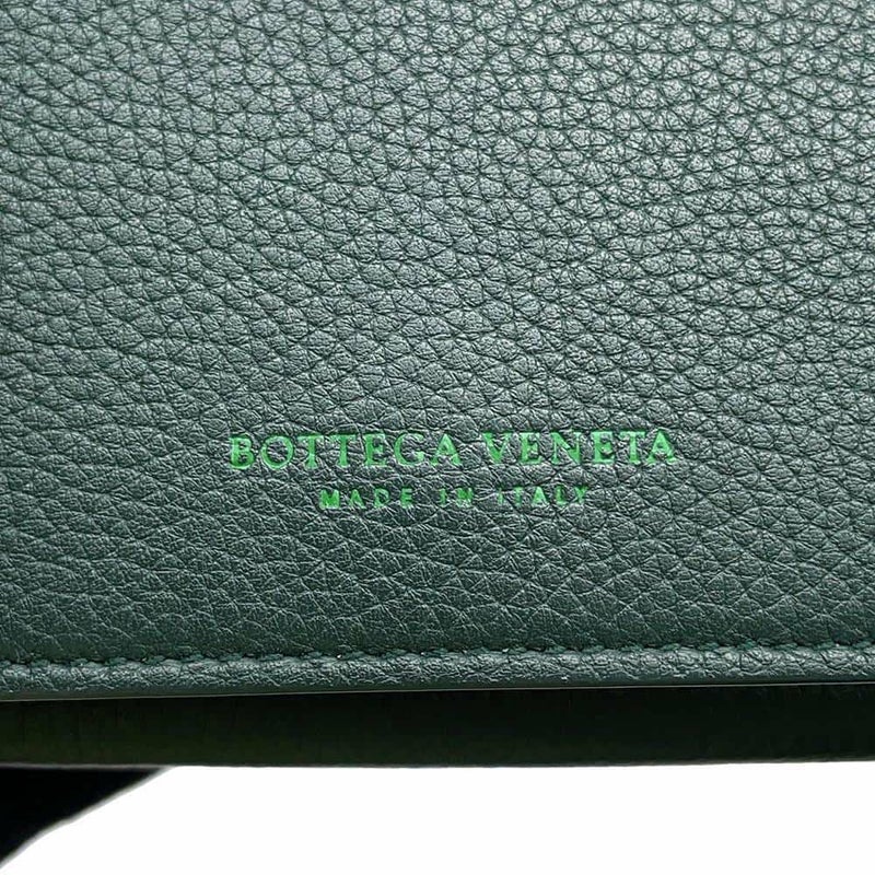 ボッテガヴェネタ 三つ折り財布 ロゴ レザー BOTTEGA VENETA 財布 コンパクトウォレット