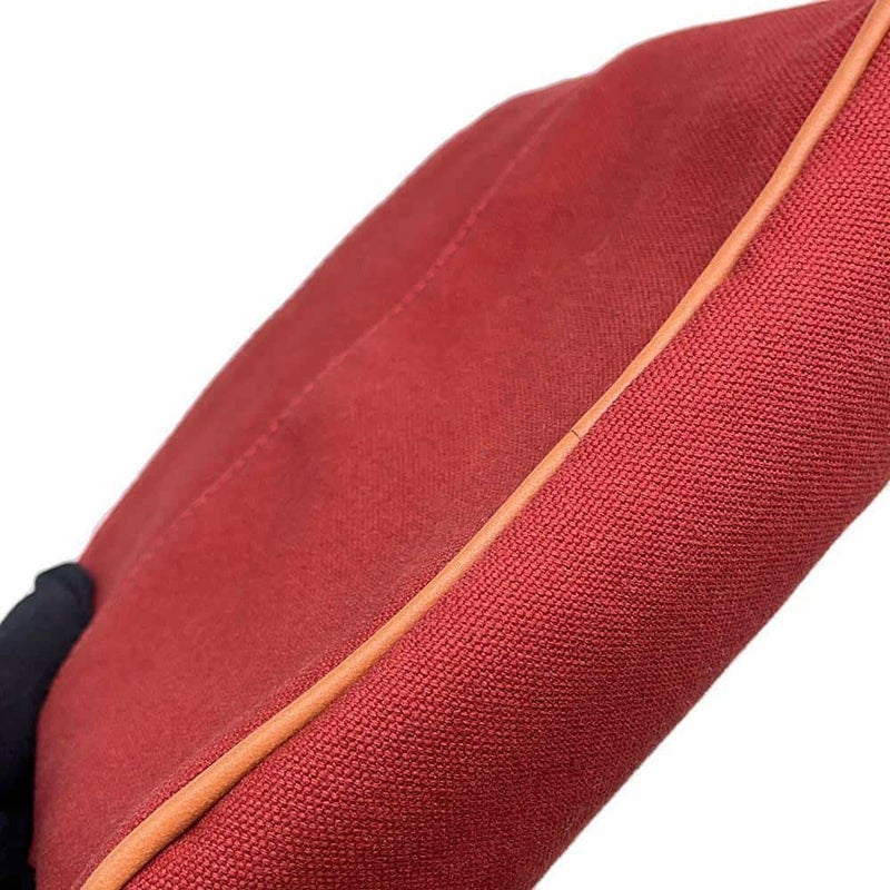 エルメス ポーチ ボリードポーチ ミニ レッド/シルバー金具 キャンバス HERMES 小物入れ