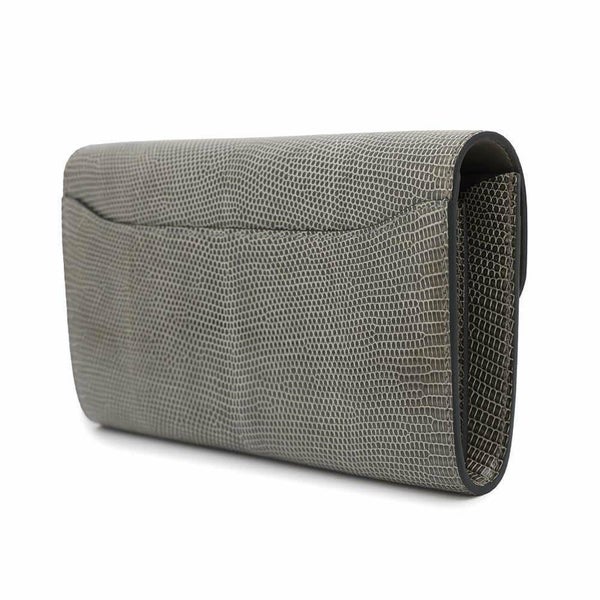 エルメス 長財布 コンスタンス トゥーゴー ロング グリスフォンセ/ゴールド金具 リザード B刻印