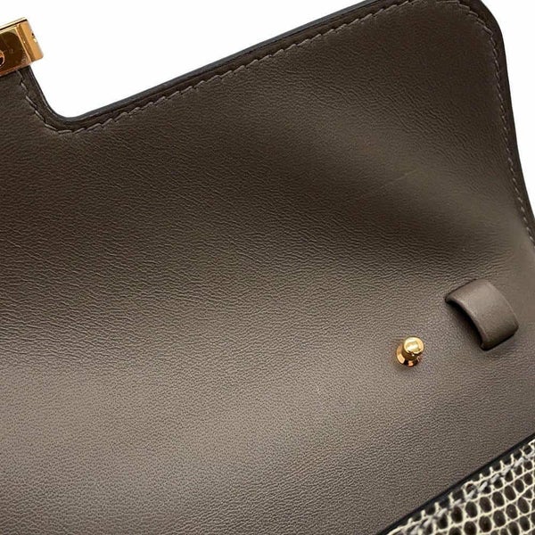 エルメス 長財布 コンスタンス トゥーゴー ロング グリスフォンセ/ゴールド金具 リザード B刻印