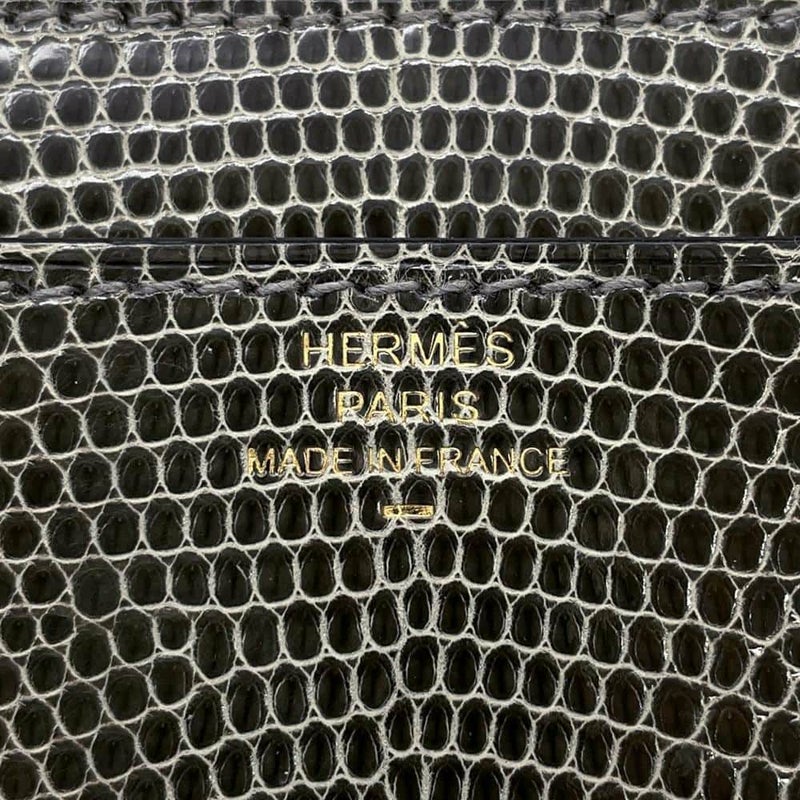 エルメス 長財布 コンスタンス トゥーゴー ロング グリスフォンセ/ゴールド金具 リザード B刻印