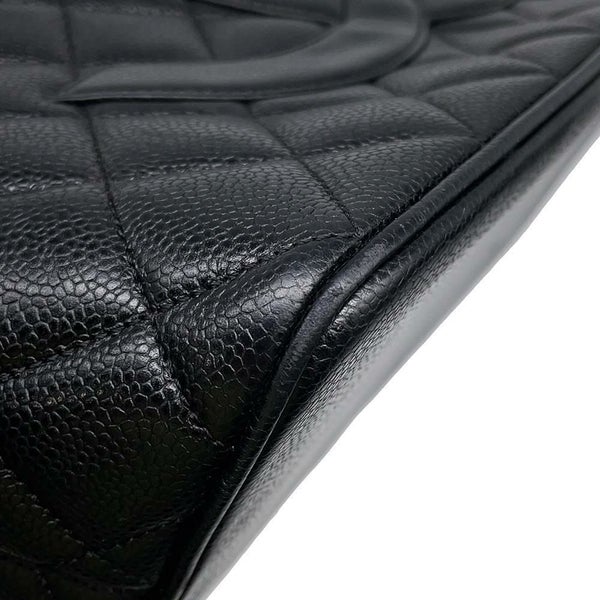 シャネル トートバッグ 復刻トート ココマーク キャビアスキン A01804 CHANEL バッグ マトラッセ キルティング 黒
