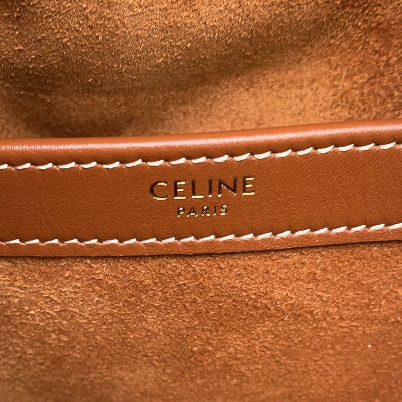 セリーヌ トートバッグ カバ ドローストリング キュイル トリオンフ レザー 199973DU3.04LU CELINE ショルダーバッグ