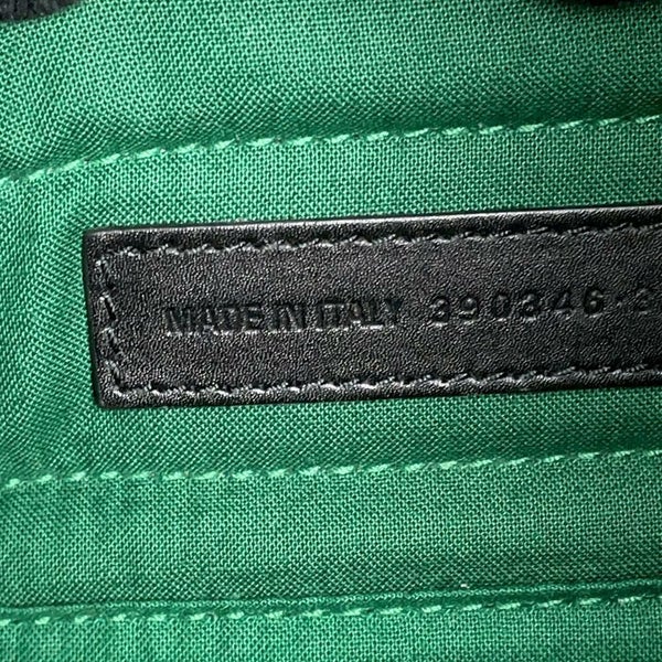 バレンシアガ ハンドバッグ ネイビーカバ XS 2wayショルダーバッグ 390346 ポーチ付 BALENCIAGA バッグ 黒