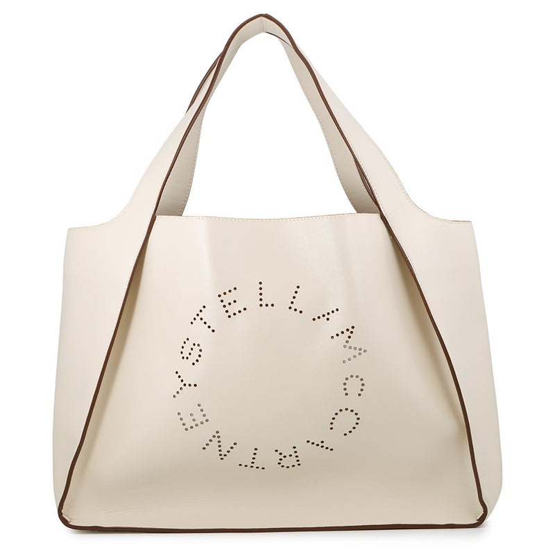 ステラマッカートニー トートバッグ パンチング ロゴ レザー 502793 Stella McCartney 白