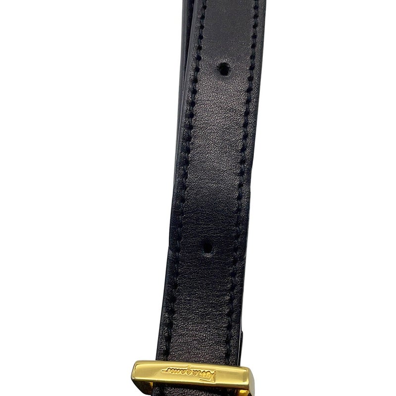 サルヴァトーレ・フェラガモ ショルダーバッグ ヴァラ A214183 Ferragamo バッグ 黒