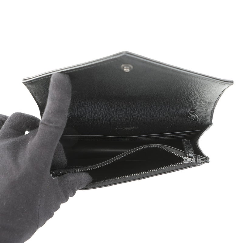 サンローランパリ チェーンショルダーウォレット カサンドラ レザー 695108 SAINT LAURENT PARIS 財布 黒