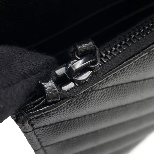 サンローランパリ チェーンショルダーウォレット カサンドラ レザー 695108 SAINT LAURENT PARIS 財布 黒