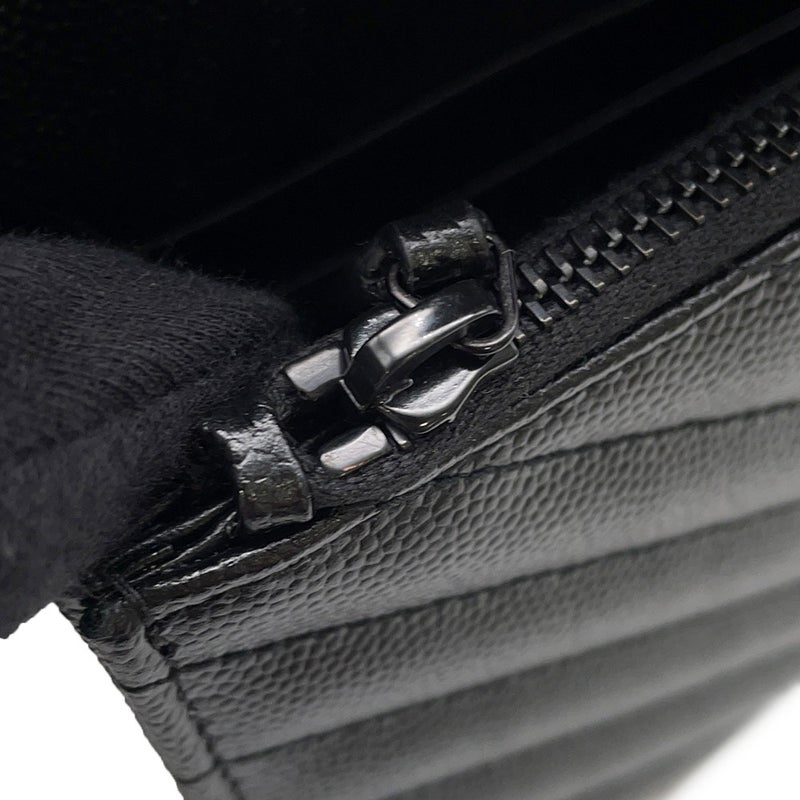 サンローランパリ チェーンショルダーウォレット カサンドラ レザー 695108 SAINT LAURENT PARIS 財布 黒
