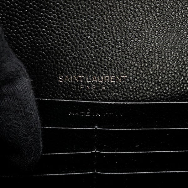 サンローランパリ チェーンショルダーウォレット カサンドラ レザー 695108 SAINT LAURENT PARIS 財布 黒