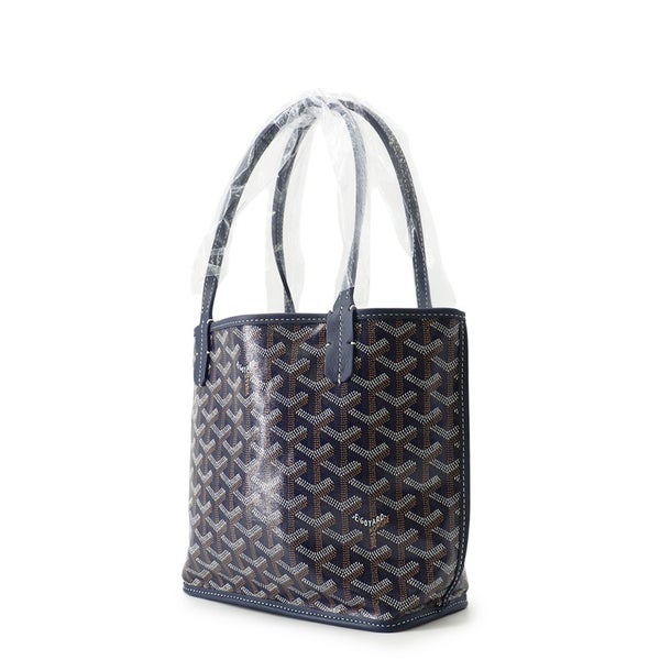 ゴヤール トートバッグ アンジュ ミニ リバーシブル PVC ANJOUSMINCG12TY12P GOYARD ポーチ付き 黒