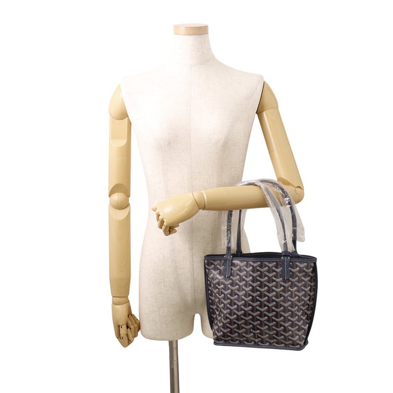 ゴヤール トートバッグ アンジュ ミニ リバーシブル PVC ANJOUSMINCG12TY12P GOYARD ポーチ付き 黒