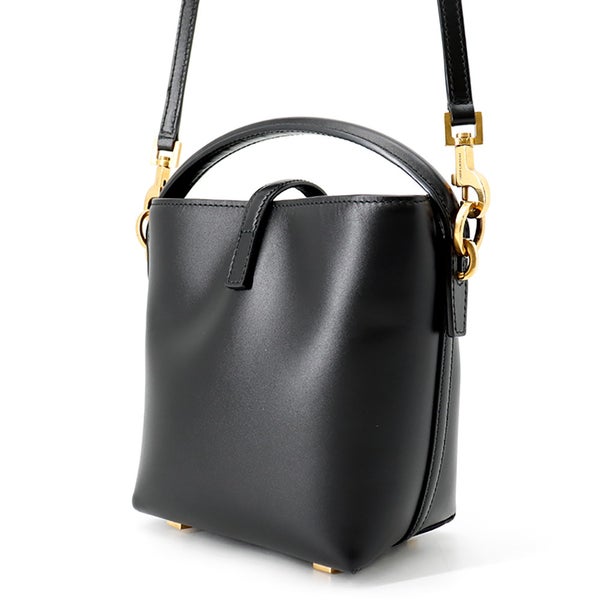 サンローランパリ ハンドバッグ LE 37 ミニ バケットバッグ カーフレザー 765870 SAINT LAURENT PARIS 黒 2way