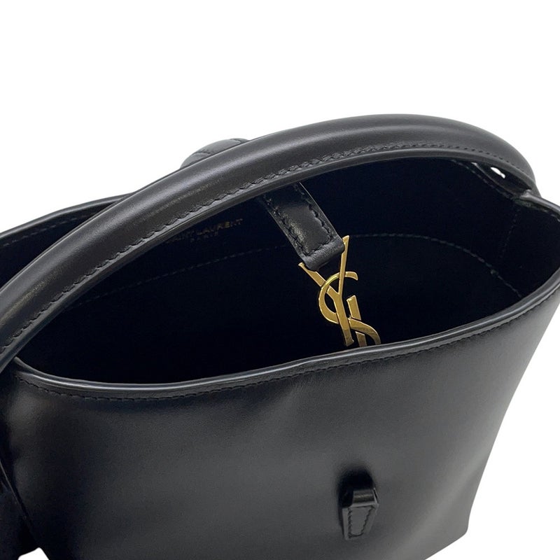 サンローランパリ ハンドバッグ LE 37 ミニ バケットバッグ カーフレザー 765870 SAINT LAURENT PARIS 黒 2way