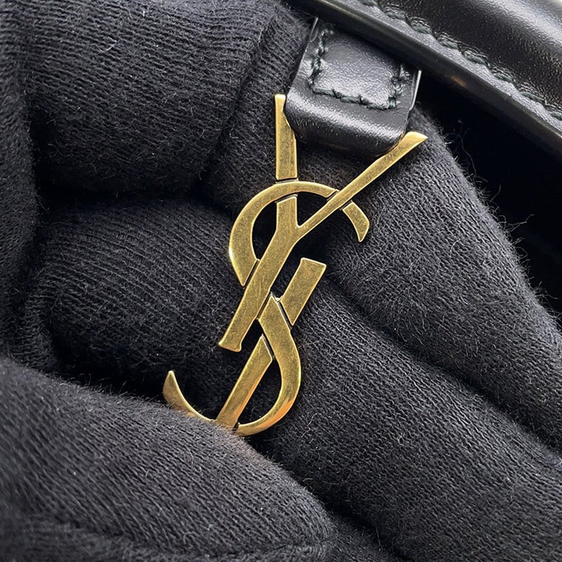 サンローランパリ ハンドバッグ LE 37 ミニ バケットバッグ カーフレザー 765870 SAINT LAURENT PARIS 黒 2way
