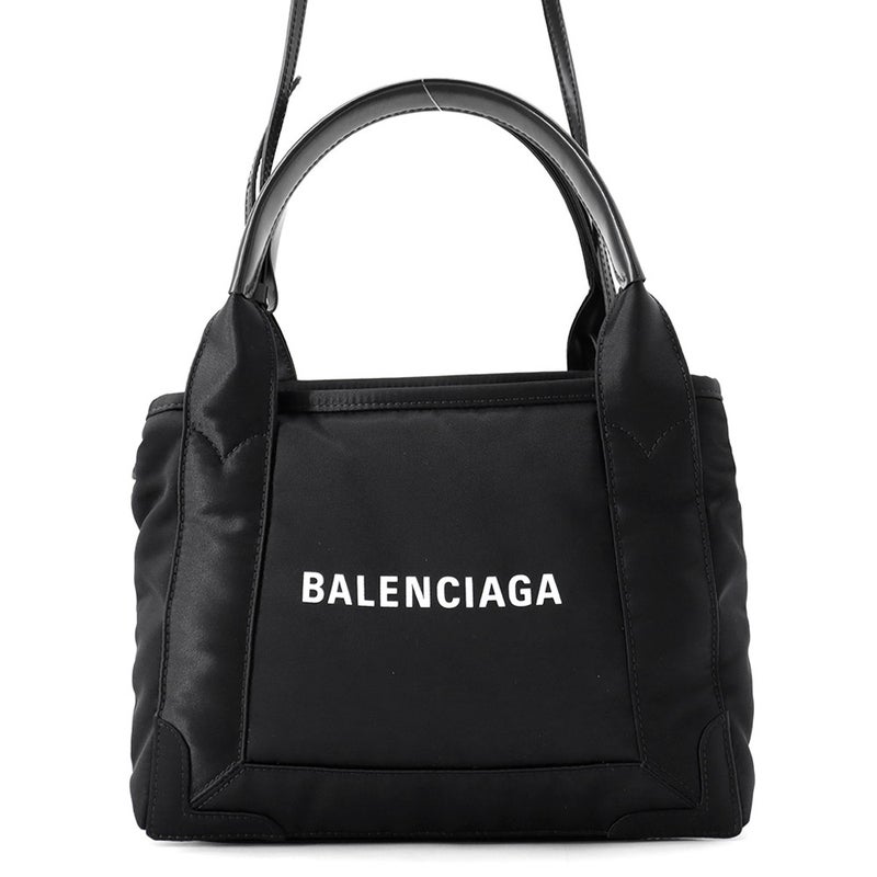 バレンシアガ ハンドバッグ ネイビーカバス XS ナイロン 390346 BALENCIAGA 2way 黒