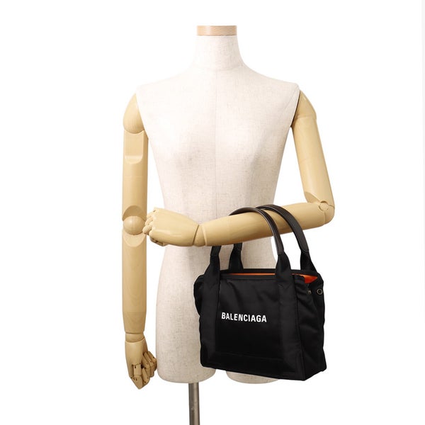 バレンシアガ ハンドバッグ ネイビーカバス XS ナイロン 390346 BALENCIAGA 2way 黒