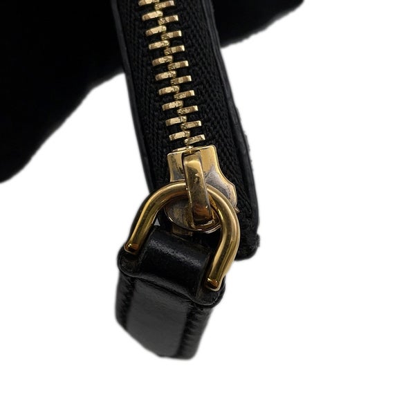 バーバリー コインケース ロゴ レザー BURBERRY フラグメントケース カードケース 黒