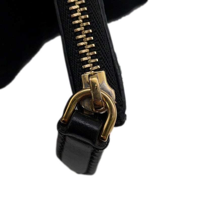 バーバリー コインケース ロゴ レザー BURBERRY フラグメントケース カードケース 黒