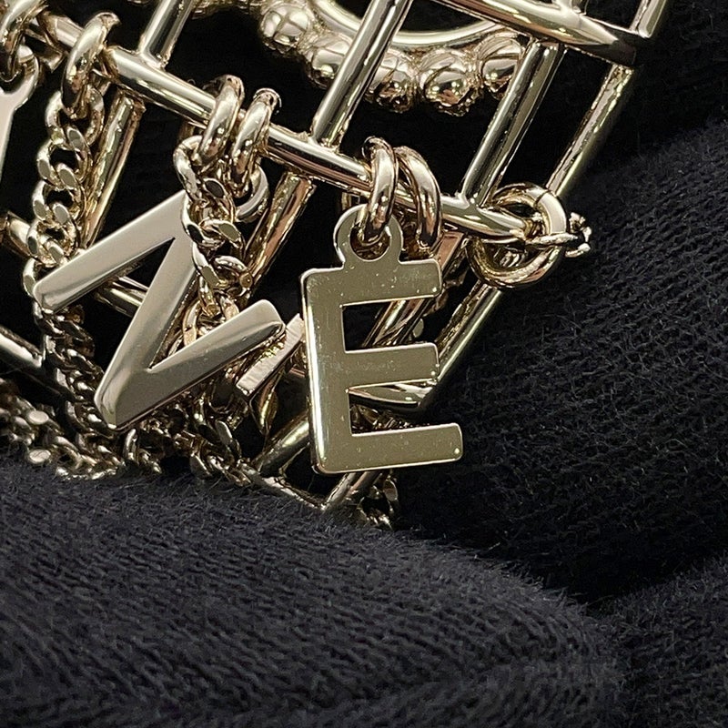 シャネル ネックレス 鳥かご ロゴ ココマーク ラインストーン B20 B CHANEL アクセサリー