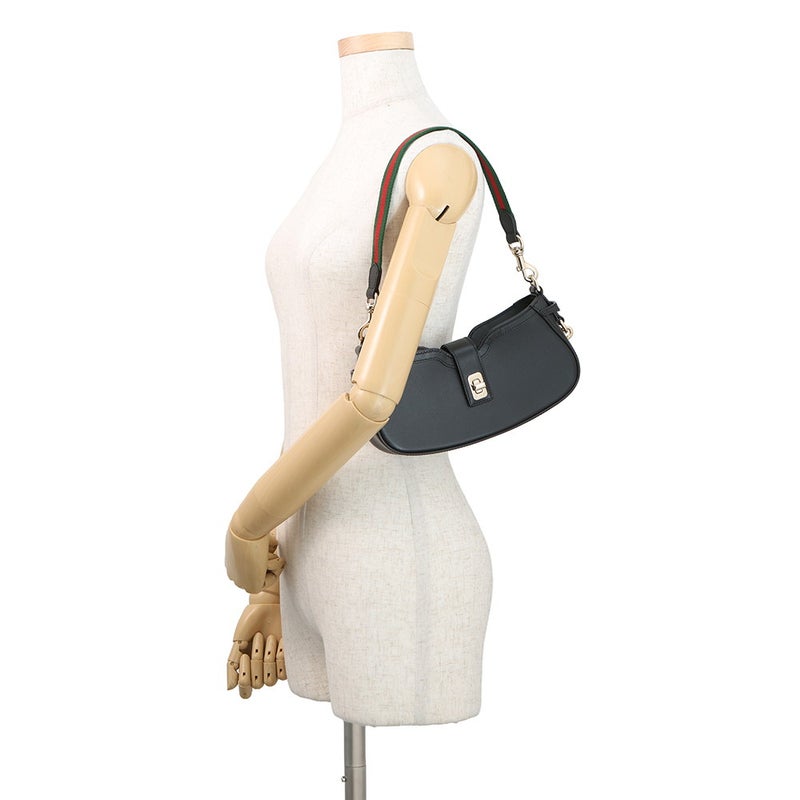 グッチ ショルダーバッグ ムーンサイド ミニ カーフレザー 786015 GUCCI バッグ 黒