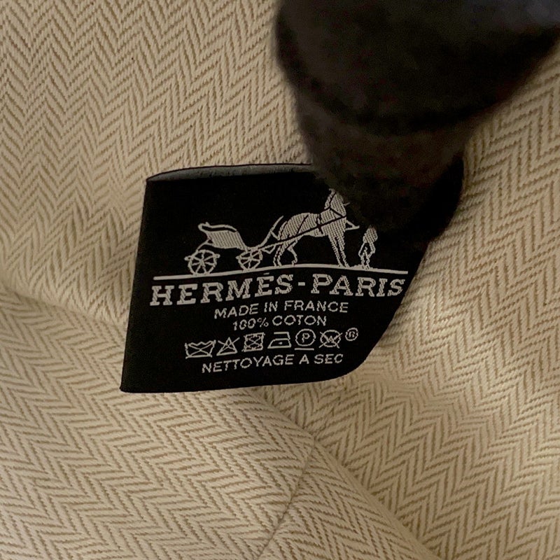 エルメス ポーチ ブリッド・ア・ブラックPM マリン/シルバー金具 キャンバス HERMES バッグ