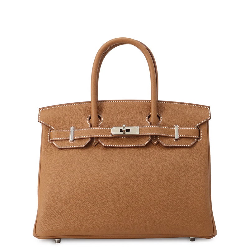 エルメス バーキン30 ゴールド/シルバー金具 トゴ Z刻印 HERMES Birkin ハンドバッグ