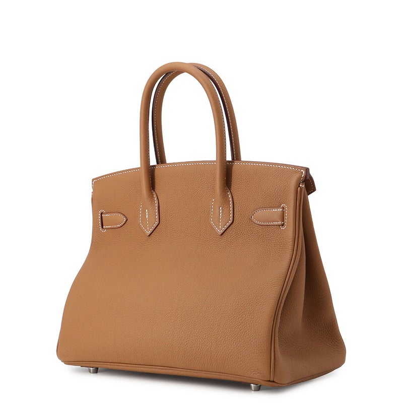 エルメス バーキン30 ゴールド/シルバー金具 トゴ Z刻印 HERMES Birkin ハンドバッグ