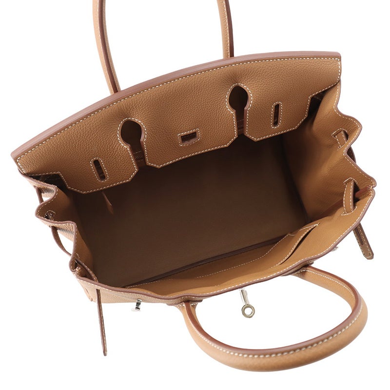 エルメス バーキン30 ゴールド/シルバー金具 トゴ Z刻印 HERMES Birkin ハンドバッグ