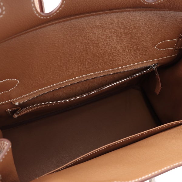 エルメス バーキン30 ゴールド/シルバー金具 トゴ Z刻印 HERMES Birkin ハンドバッグ