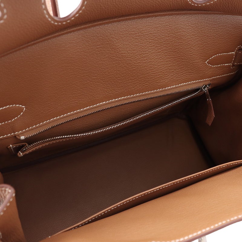 エルメス バーキン30 ゴールド/シルバー金具 トゴ Z刻印 HERMES Birkin ハンドバッグ