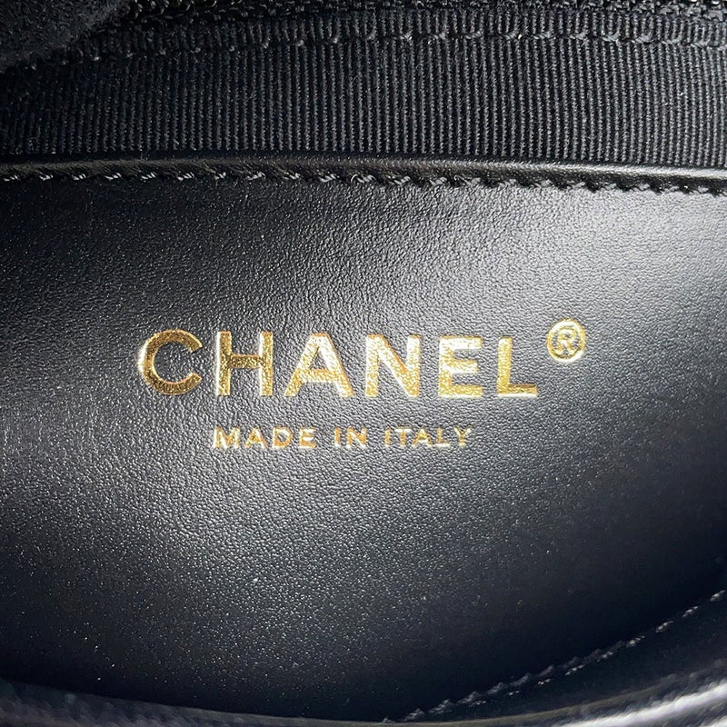 シャネル チェーンショルダーバッグ マトラッセ ミニフラップ ココマーク ラムスキン AS4862 CHANEL バッグ 黒