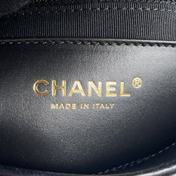 シャネル チェーンショルダーバッグ マトラッセ ミニフラップ ココマーク ラムスキン AS4862 CHANEL バッグ 黒