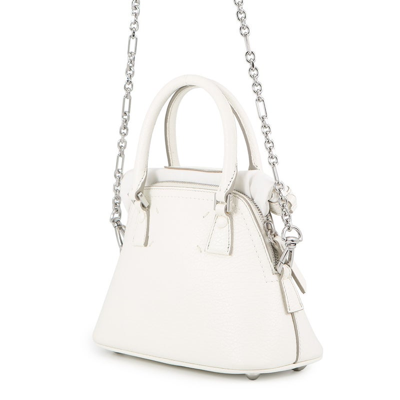 メゾンマルジェラ ハンドバッグ 5AC マイクロ レザー S56WG0081 2way 白