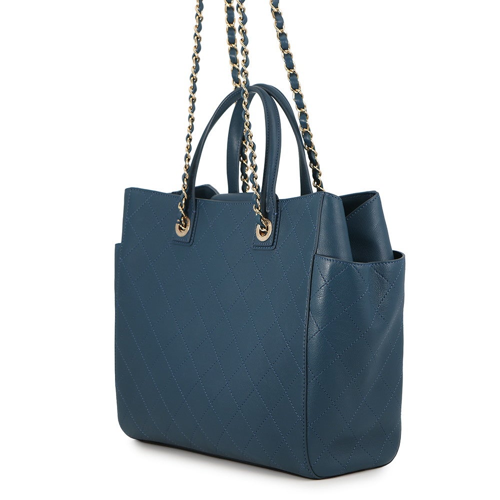 シャネル チェーントートバッグ マトラッセ レザー CHANEL ハンド