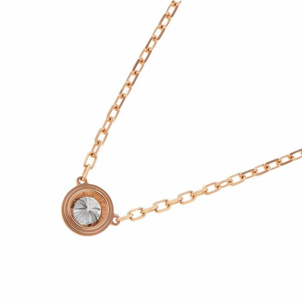 カルティエ ネックレス ダムール ネックレス ラージモデル ダイヤモンド 1P 計0.18ct K18PG Cartier ジュエリー