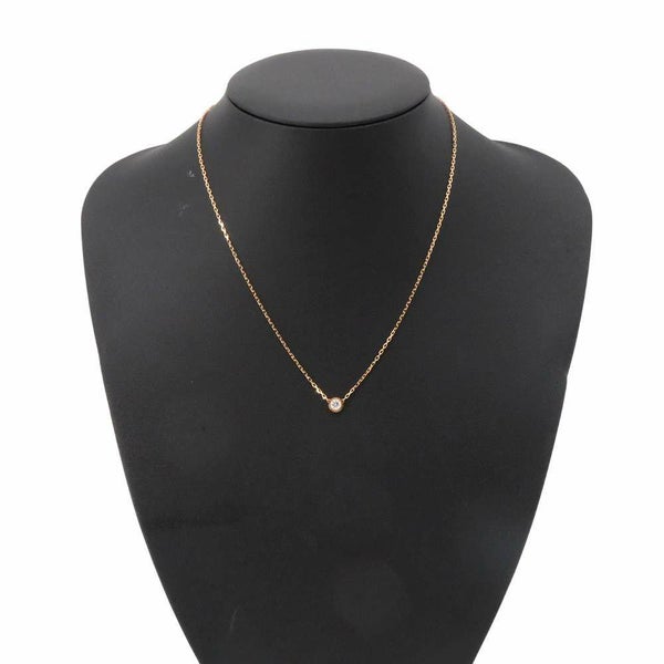 カルティエ ネックレス ダムール ネックレス ラージモデル ダイヤモンド 1P 計0.18ct K18PG Cartier ジュエリー