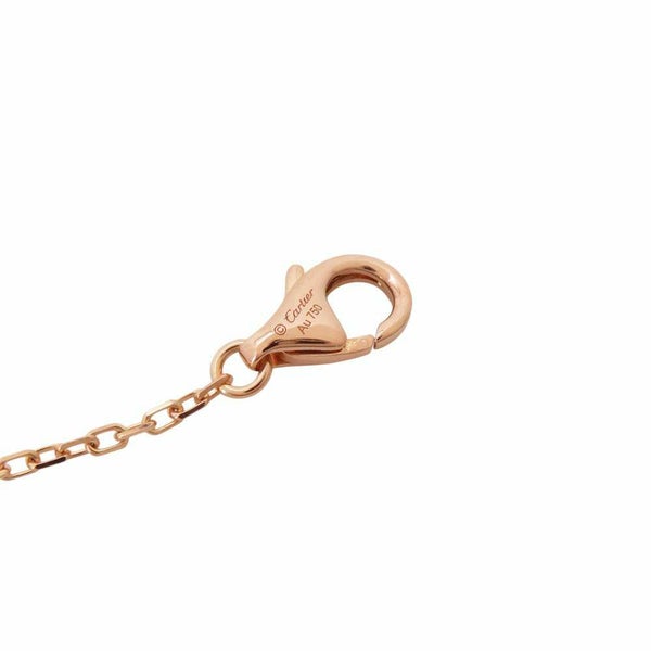 カルティエ ネックレス ダムール ネックレス ラージモデル ダイヤモンド 1P 計0.18ct K18PG Cartier ジュエリー