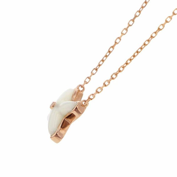 ショーメ ネックレス ジュ ドゥ リアン ペンダント マザーオブパール ダイヤ1P 0.01ct K18PG 082930 CHAUMET ジュエリー