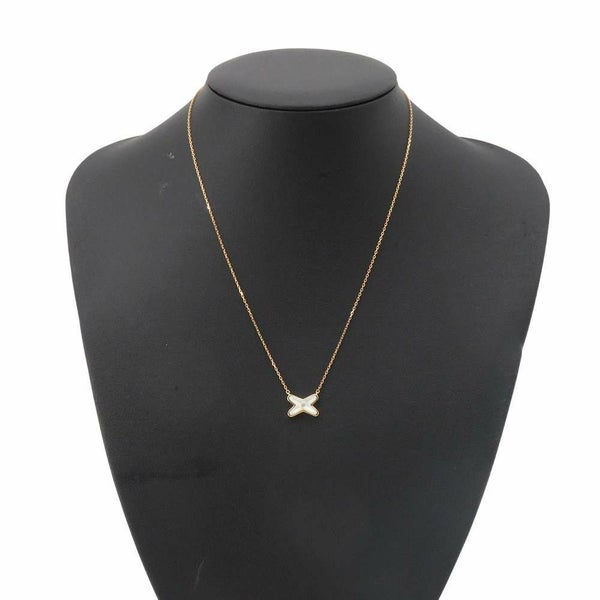 ショーメ ネックレス ジュ ドゥ リアン ペンダント マザーオブパール ダイヤ1P 0.01ct K18PG 082930 CHAUMET ジュエリー